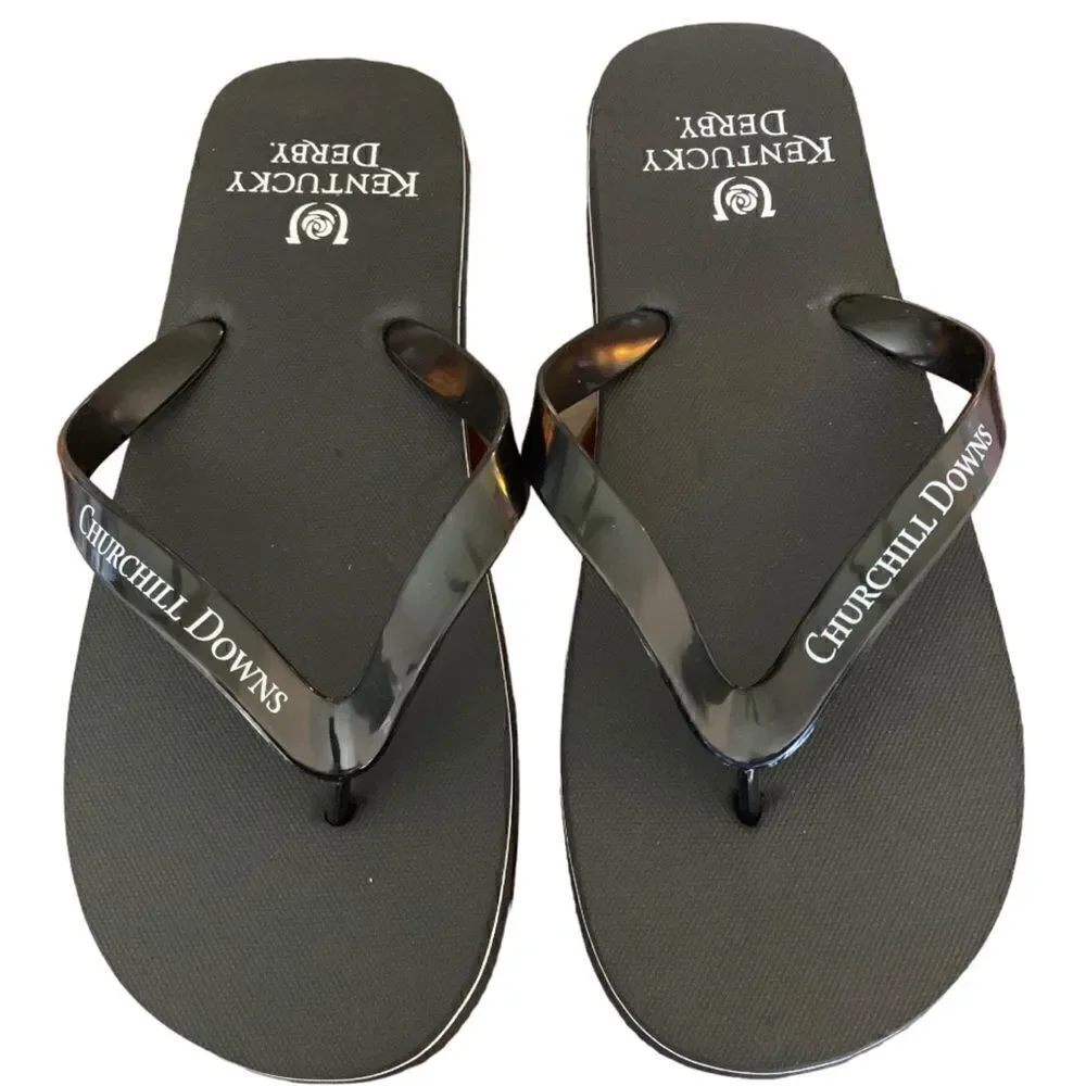 Kentucky Derby Men's Flip Flops
